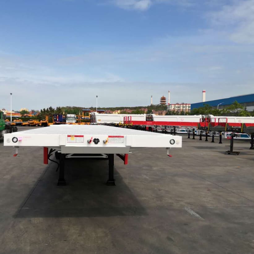 Remorque de conteneur &agrave; plat des essieux 40T CIMC 3 2