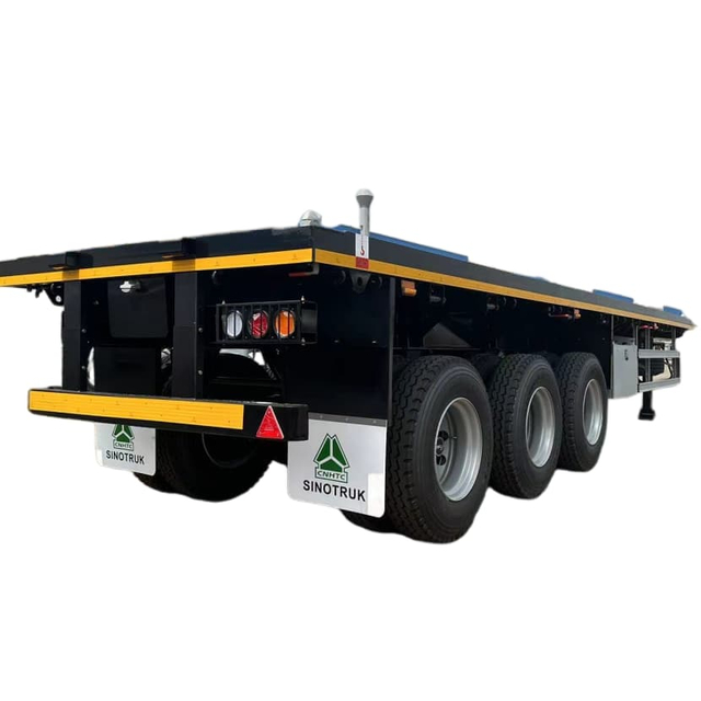 Remorque de conteneur à plat CIMC 3 essieux 60T