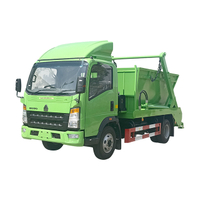 Camion à ordures à bras oscillant SINOTRUK HOWO 5CBM