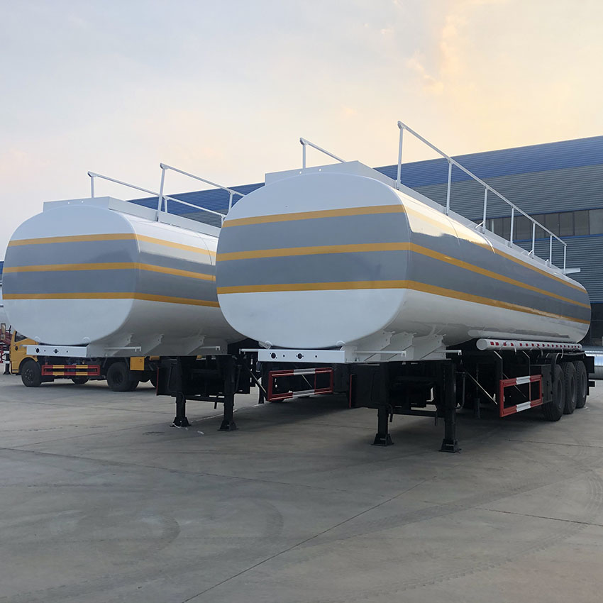 3 axes remorque de r&eacute;servoir de carburant d'acier au carbone de 42000 litres 2