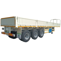 Remorque à flanc latéral CIMC 3 essieux 60T 600 mm pour l'Algérie 