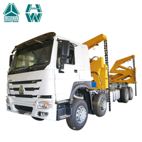 Camion-grue à levage latéral SINOTRUK HOWO 8X4 pour 20GP