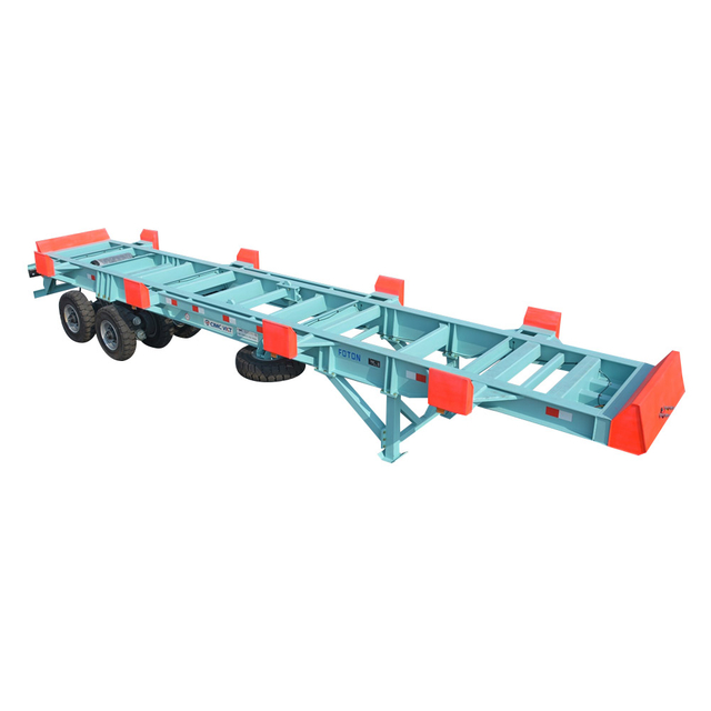 Semi-remorque terminal squelette de conteneur à 2 essieux 40 pieds