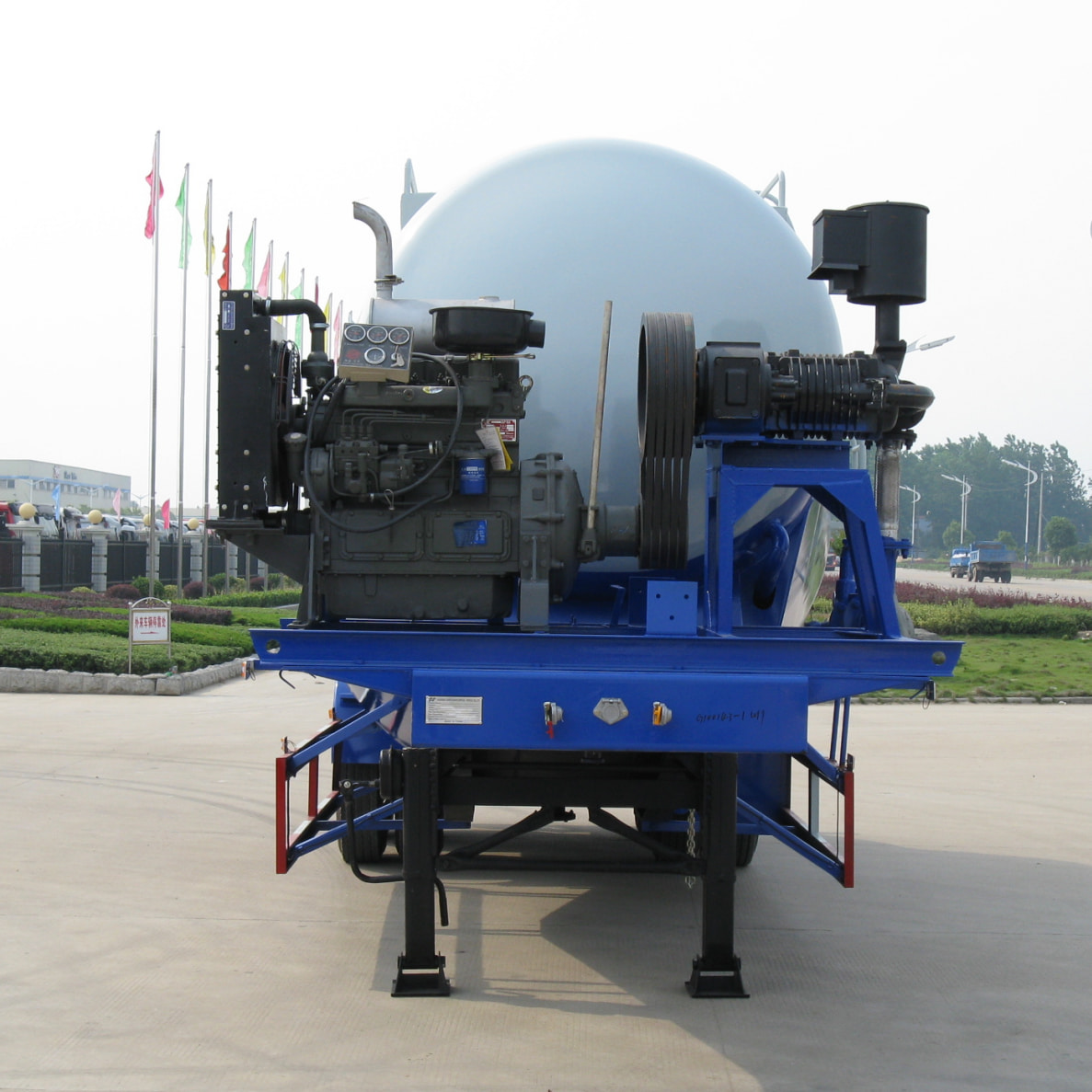 CIMC 3 essieux 40cbm Trailer du r&eacute;servoir de ciment pour l'Alg&eacute;rie