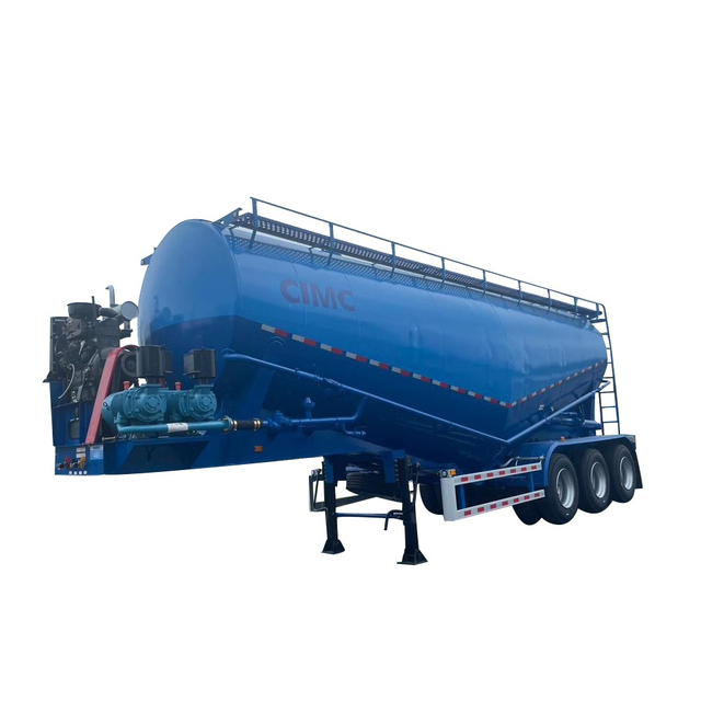 Remorque de réservoir de ciment en vrac CIMC 3 essieux 45 cbm