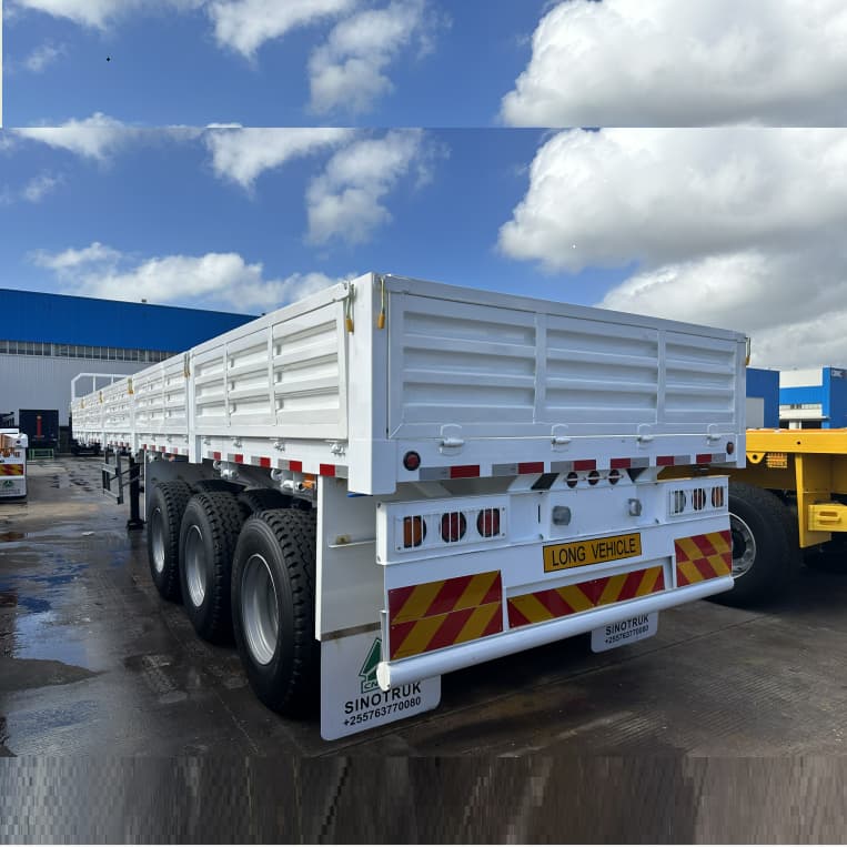 CIMC 3 essieux 40t 600 mm Braille de paroi latérale pour Algérie 3 
