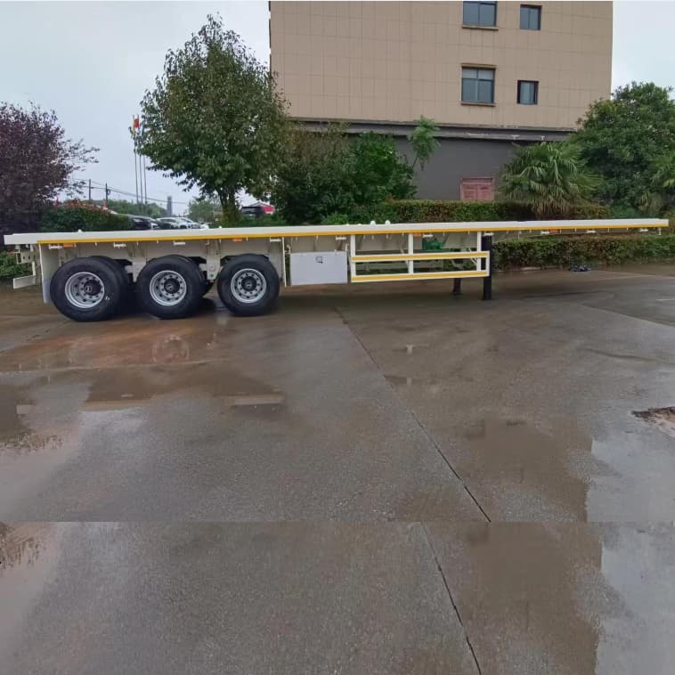 CIMC 3 essieux 40T remorque à plat en stock pour les conteneurs 4 