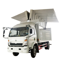 Camion léger de boîte d'aile de SINOTRUK HOWO 4X2 5T