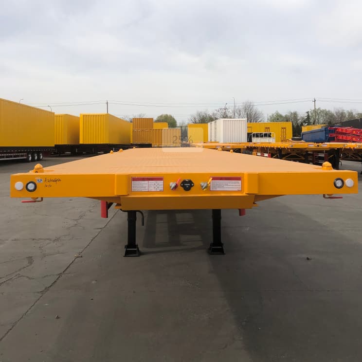 CIMC 3 essieux 40t remorque à plat en stock pour les conteneurs 2 