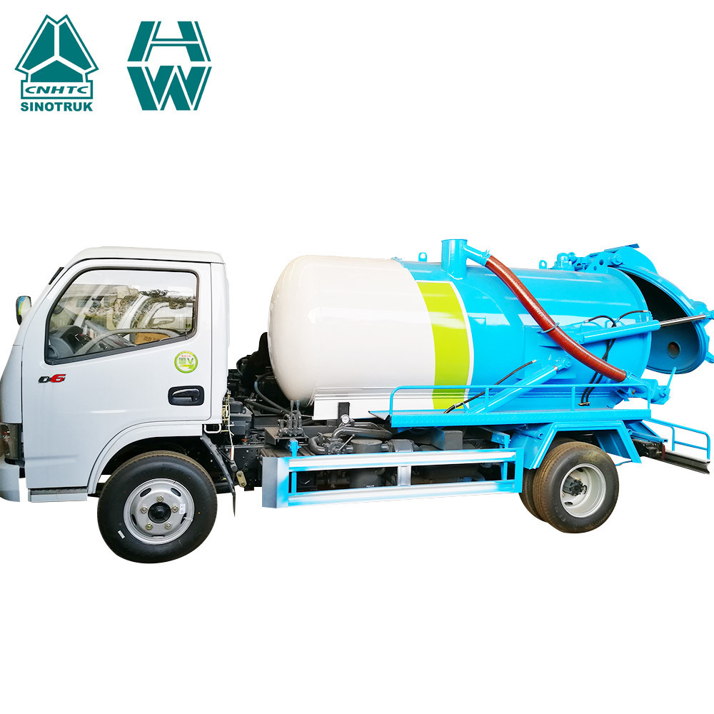 SINOTRUK HOWO 4X2 5000 litres de camion d'aspiration des eaux usées