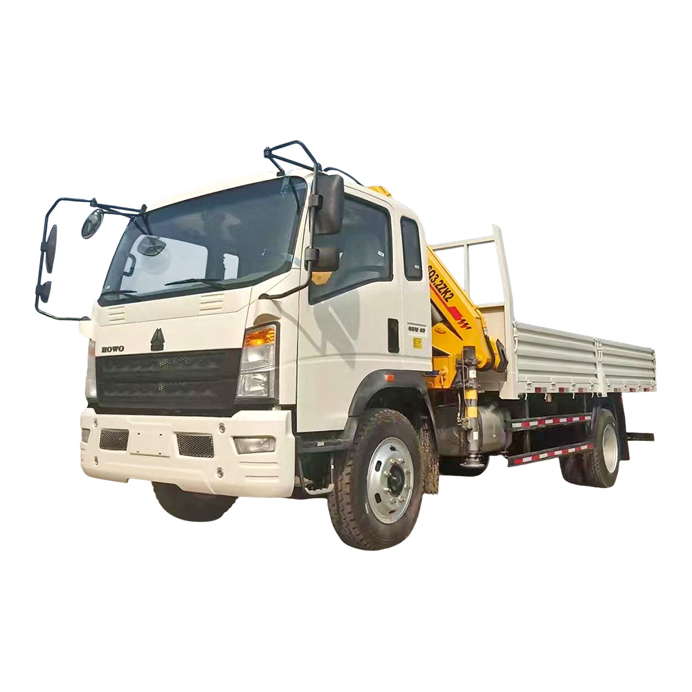 Camion-grue pli&eacute; SINOTRUK HOWO 4X2 5T 1