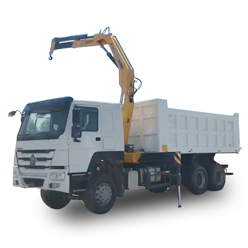 Camion à benne basculante Sinotruk Howo 6x4 avec grue 