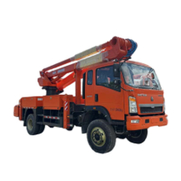 Camion de plate-forme de travail aérien d'isolation Howo 4x4