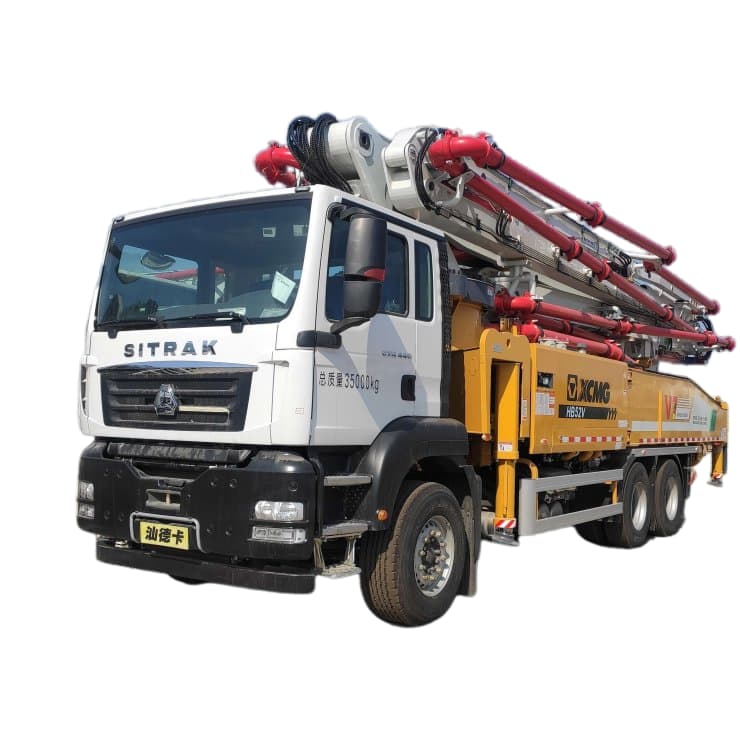 Camion Sinotruk Sitrak monté 52 m béton de pompe à boom camion 2 