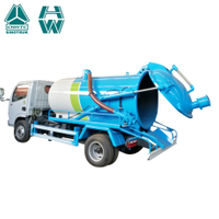 SINOTRUK HOWO 4X2 5000 litres de camion d'aspiration des eaux usées