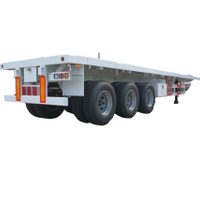 Remorque de conteneur à plat CIMC 3 essieux 40T